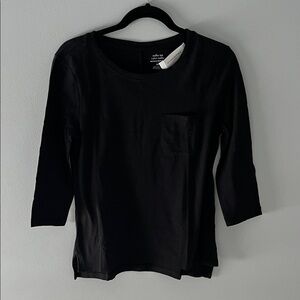 Banana Republic Black Long Sleeve Top
